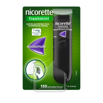 NICORETTE FRESHMINT sumute suuonteloon, liuos 1 mg/annos sumutepumppu 150 annosta