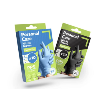 Personal Care Nitriilikäsine puuteriton musta S 10 kpl