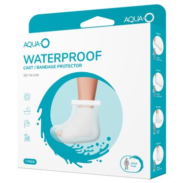 1Aid kipsisuoja jalka Aqua0 1 kpl