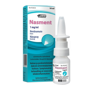 NASMENT nenäsumute, liuos 1 mg/ml sumutepumppu 10 ml