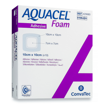 AQUACEL FOAM 10X10 CM ADH 10 kpl