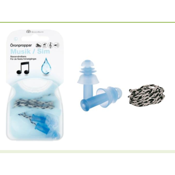 SwedSafe Music & Swim korvatulppa (L) 1 pari