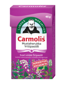 Carmolis mustaherukka yrttipastilli 45 g