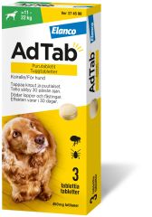 AdTab purutabletti 450 mg koiralle (> 11–22 kg) 3 fol