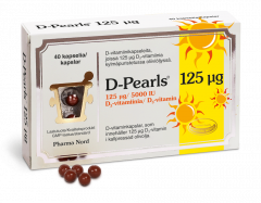 D-Pearls 125 mikrog 40 kaps