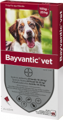 Bayvantic vet paikallisvaleluliuos 4 x 2.5 ml