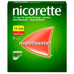 NICORETTE 15 mg/16 h depotlaast 7 kpl