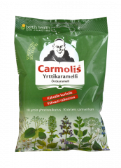 Carmolis Sokeriton Yrttikaramelli 75 g